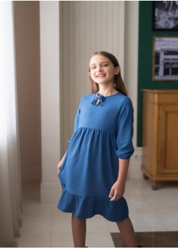 TopHat синее платье для девочки 21515